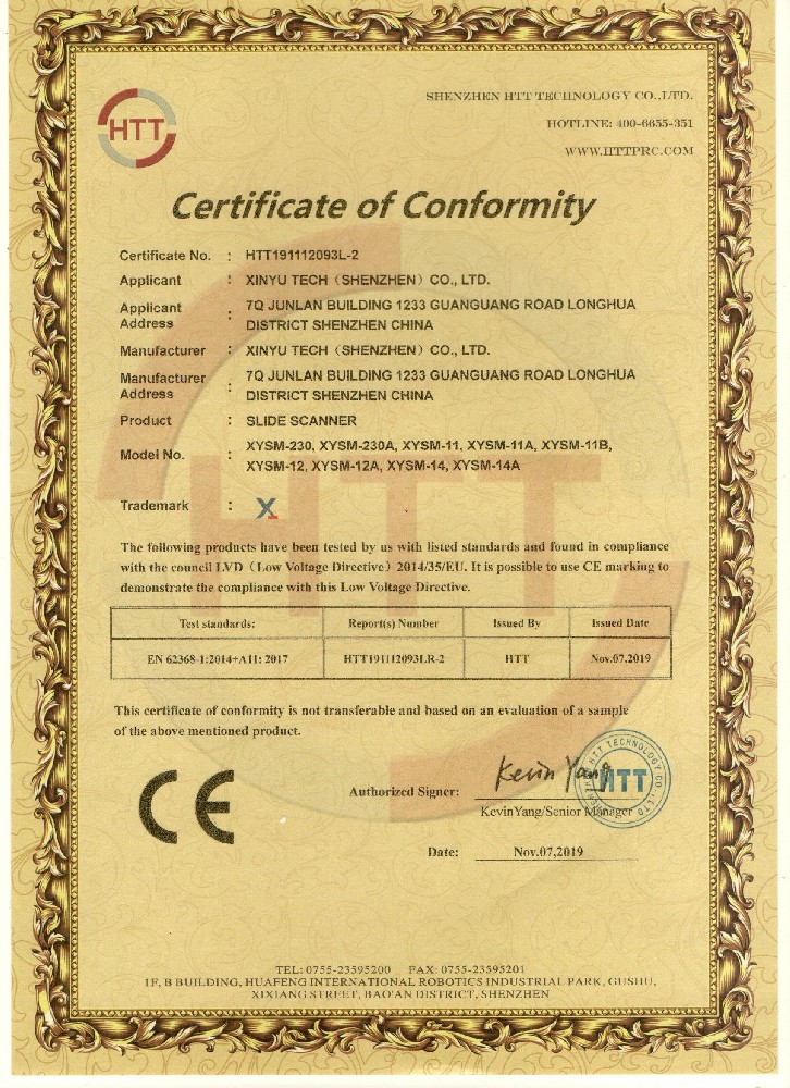 Fully automatic scanner CE2.0